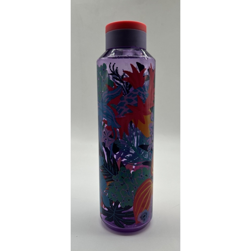 Starbucks Purple Tropical Jungle Water Bottle Summer 2022 Floral Venti 24oz